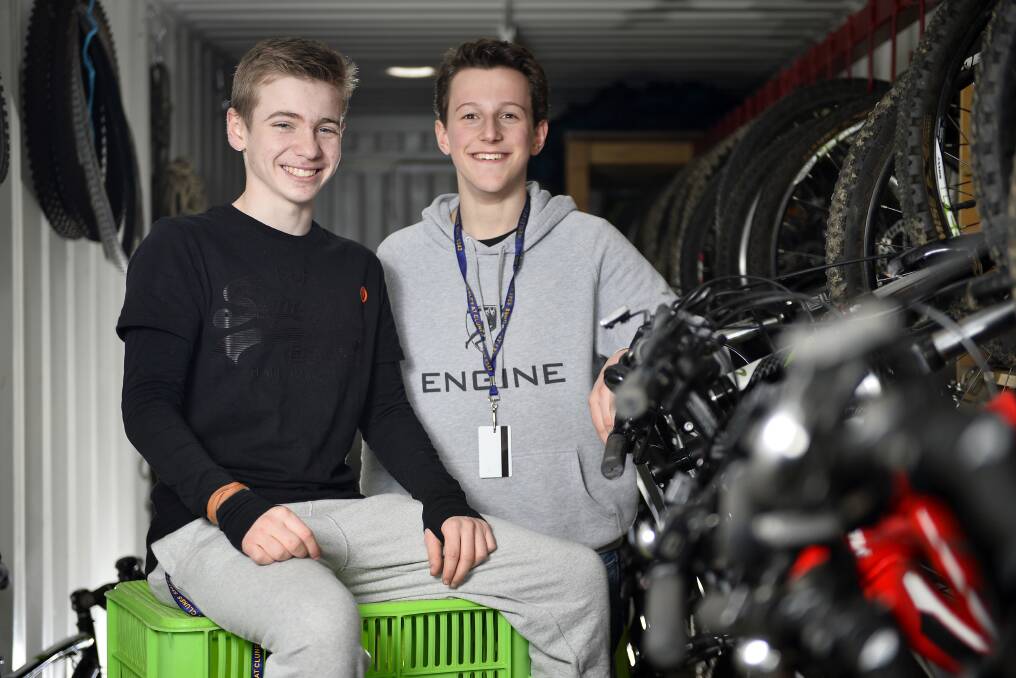 GIVING BACK: Wesley College students Jake Hymer, 14, and Max Rechner Thomas, 14, are helping to fundraise to support the people of Sidinda as part of the Collective Potential program, part of their International Baccalaureate. Photo: Dylan Burns
