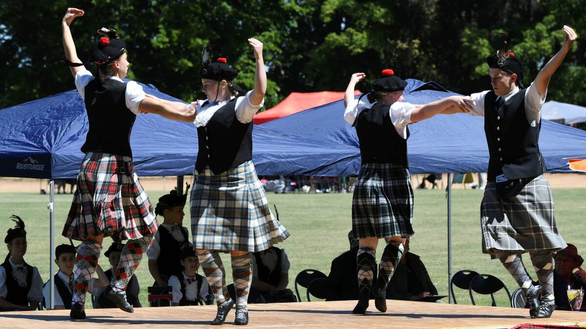 CULTURE: Talented dancers perform at the Daylesford Highland Gathering. Photo: Lachlan Bence