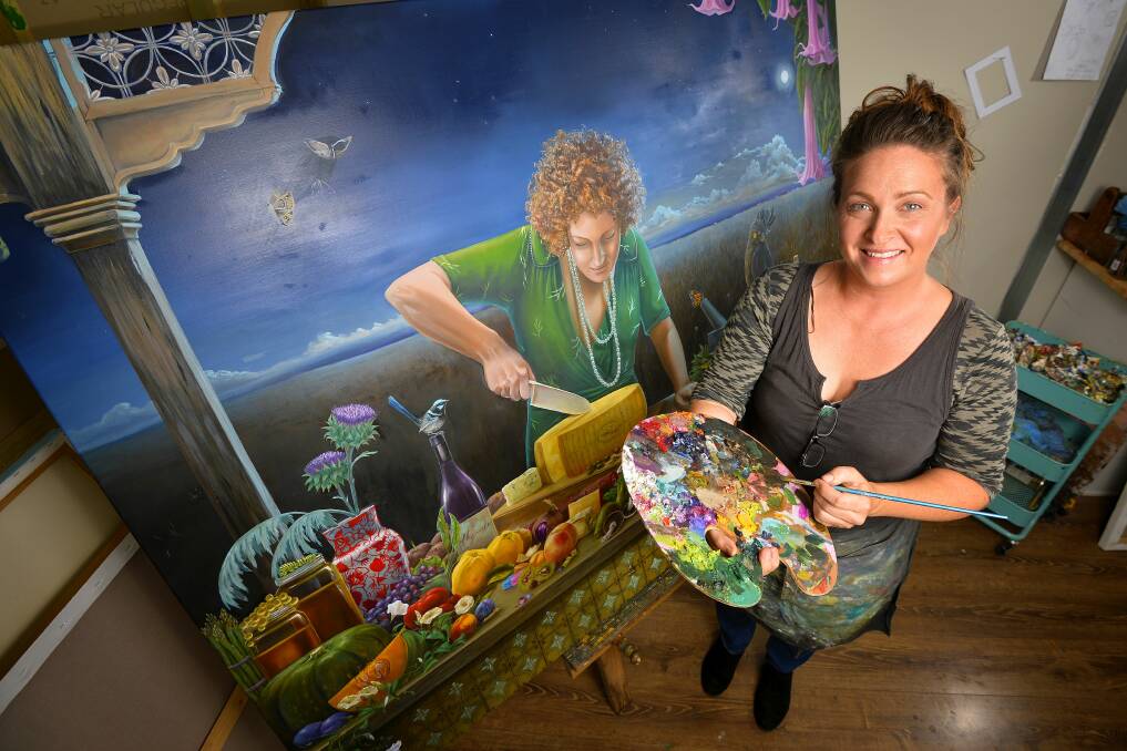 Llael MacDonald will unveil her painting to friends and family next weekend.