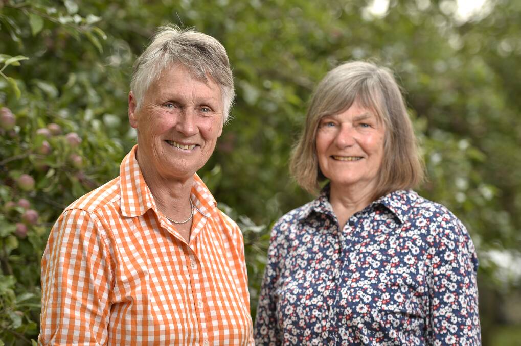 VOLUNTEERS: Chair person of Friends of Cornish Hill group Margie Thomas with secretary Anne Tamblyn. Photo: Dylan Burns