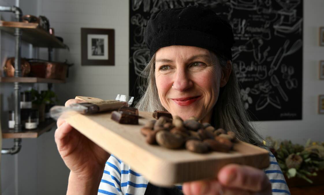 CREATOR: Laetitia Hoffmann is the owner and chocolatier at Trentham's Atelier Chocolat. Photo: Lachlan Bence