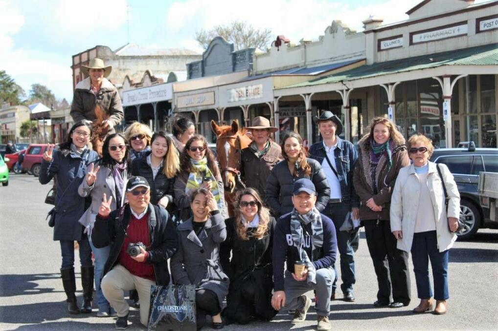 VISITORS: Tourism Australia representatives from cities all over Australia, including Sydney, Brisbane and Darwin, in Clunes last week. Photo: Lochie Johns