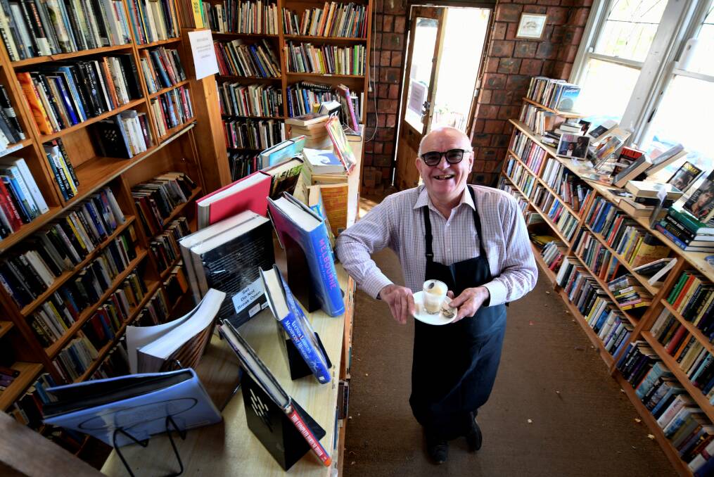 GOODBYE: The Daylesford Bookbarn's Andrew Green will close the iconic lakeside shop this June after running it for 12 years. Photo: Lachlan Bence