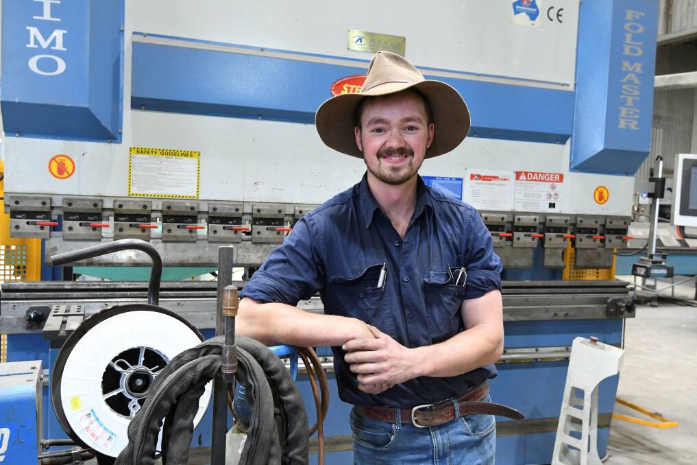 AWARDED: Apprentice Edwin O'Connor recently received a Federation University trade award. Photo: Lachlan Bence