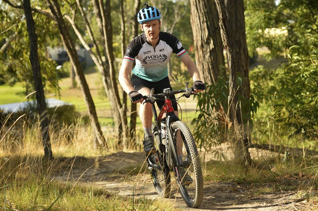 The trail builds on existing plans to attract more tourists with the Creswick Mountain Bike Mecca. Pictured is VOGA Cycling Club member Matt Turner riding on existing mountain bike trails at Creswick. Photo: Dylan Burns