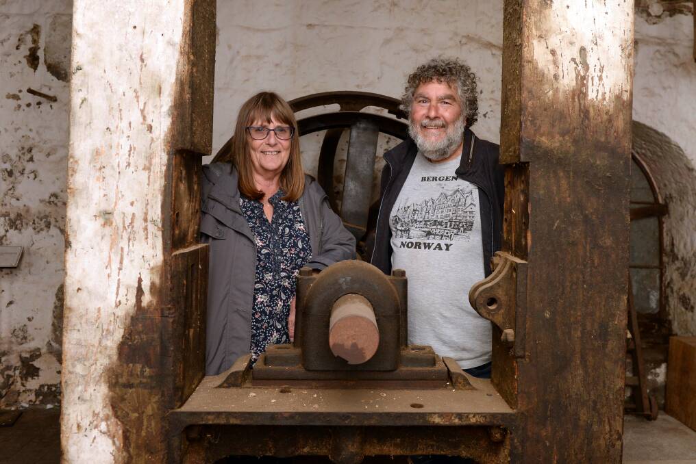 TOWN HISTORY: Cheryl Just and Alan Just are passionate about keeping the history of the mill alive. Photo: Kate Healy