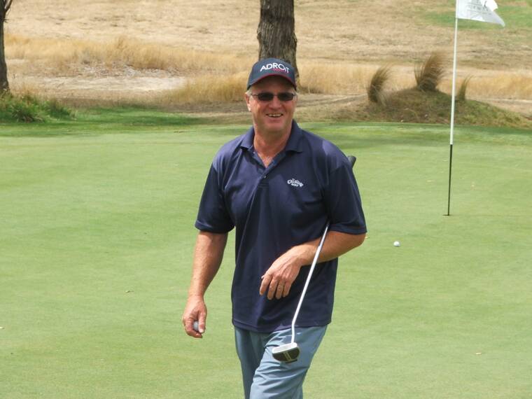 HAPPY: Tim Kelly won the golf round at Creswick Golf Club. 