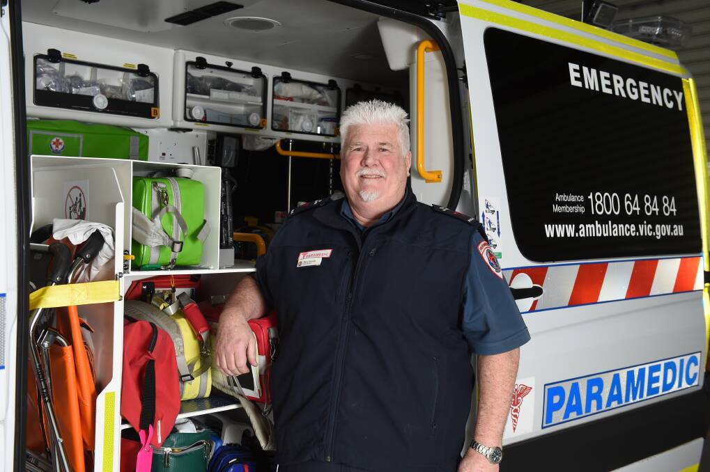 ON THE JOB: Team manager Barry Nicholls said he has seen many changes in his time working as a paramedic. Photo: Kate Healy
