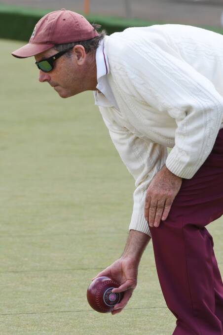 BOWL: Smeaton's David Toose's rink won by one shot against Ballarat during the Weekend Pennant. Photo: Kate Healy