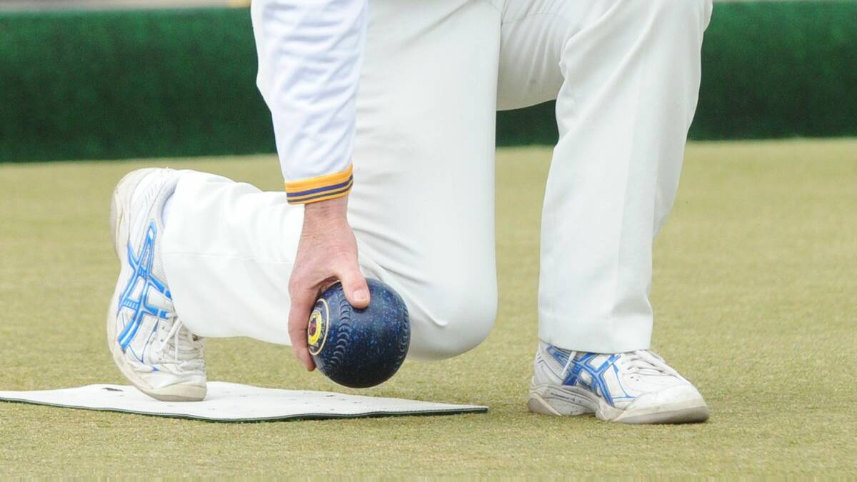POISED: Clunes bowlers are ready to hit the green for the October to March bowls season. 