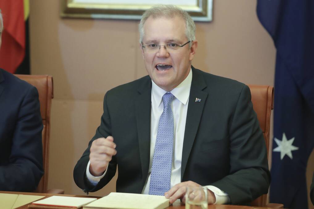 SCRAPING BY: It's extremely unlikely that Scott Morrison can save the Liberal government. Picture: Alex Ellinghausen