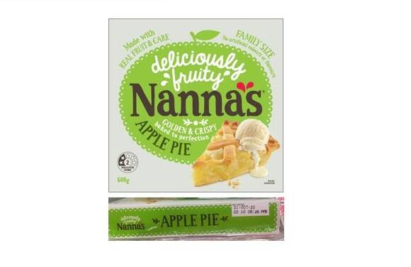 Apple pies recalled as they might contain glass