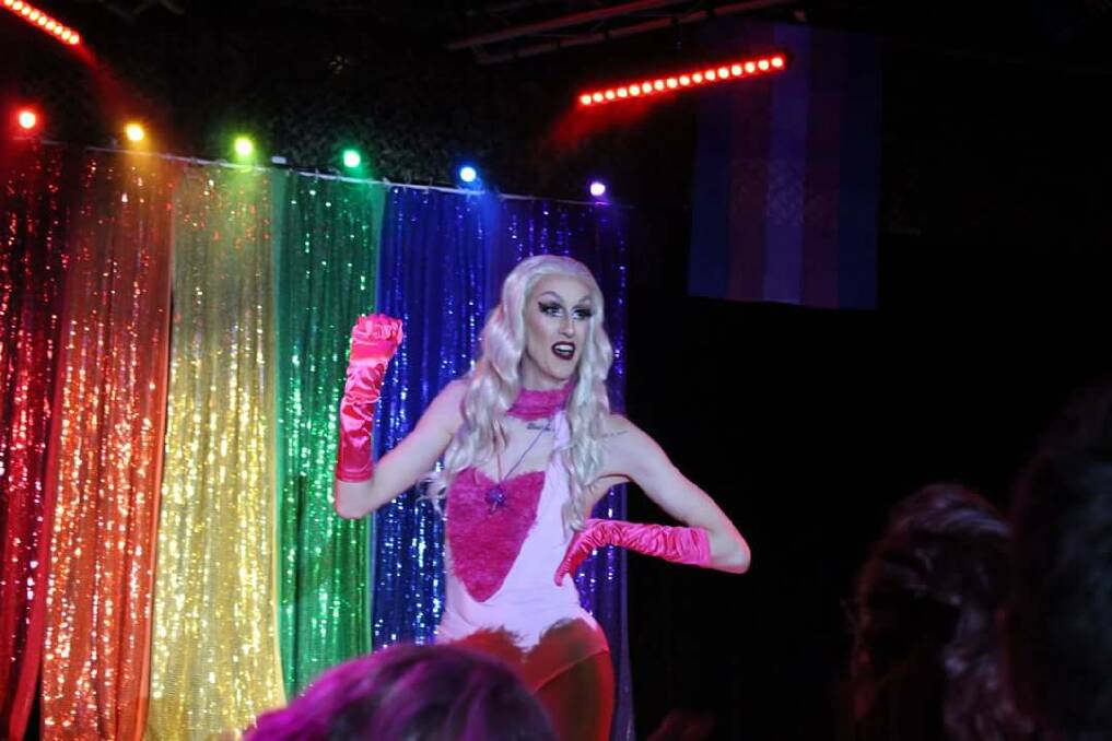 COLOUR: Ballarat drag queen Gabriella Labucci will be hosting a 21-question trivia night and a dog show at the ChillOut Festival.