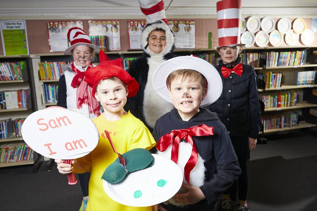 Creswick Primary School pupils dressed up as characters from their favourite books on Friday for Children's Book Week Celebrations. Pictures: Luka Kauzlaric. 