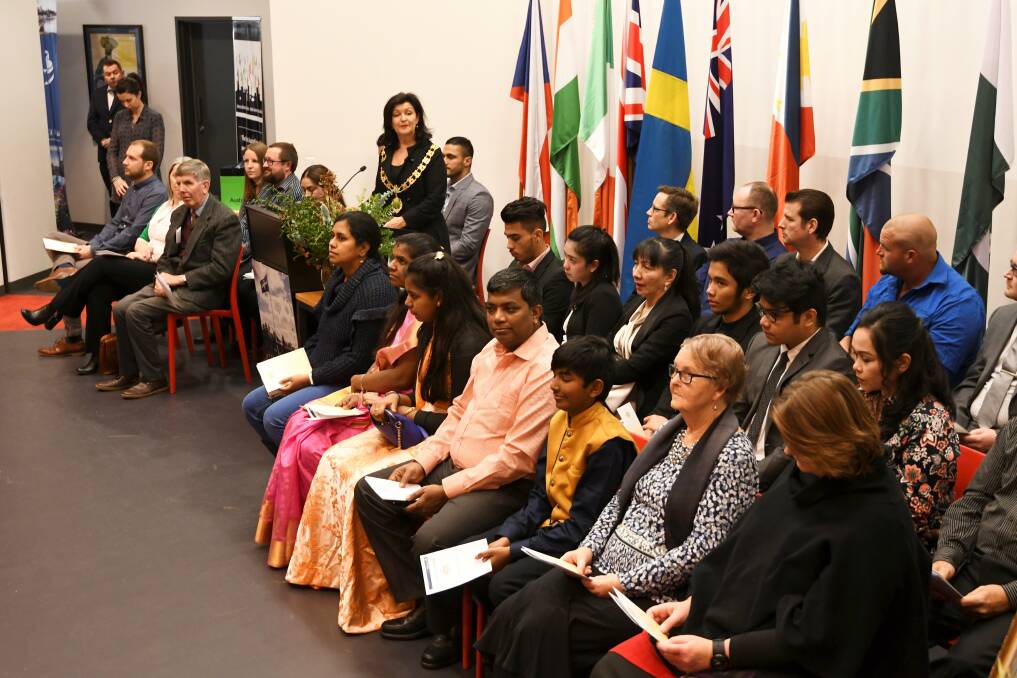 WELCOME: A City of Ballarat citizenship ceremony in August. Picture: Lachlan Bence