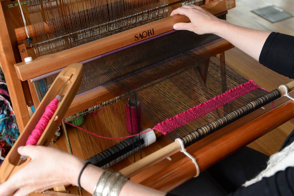 SAORI is a simple weaving process, with three meditative actions. 