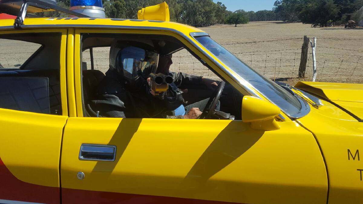 BRINGING MAX HOME: Mad Max replica cars will be on show at Clunes the day after the main anniversary event, with the opportunity to meet and chat with original actors and stuntmen. Picture: Mark Burke