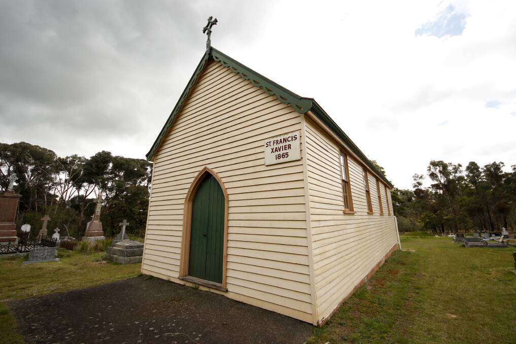 HERITAGE BUILDING: Heritage-listed St Francis Xavier Church in Eganstown will receive work to preserve the exterior of the hall, thanks to a state government funding announcement on Thursday. Picture: Dylan Burns 