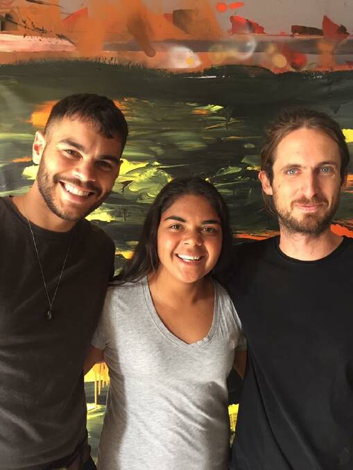 Trentham's Nathan McGuire, pro rugby player Akira Kelly and artist Adnate.