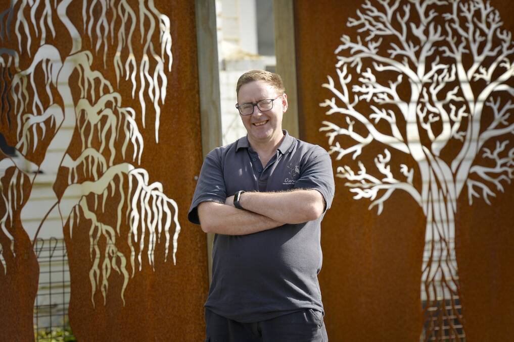 NOMINATION: Artist and owner of Overwrought Sculpture Garden and Gallery David Dawson is excited to be acknowledged as a unique business. Picture: Dylan Burns. 