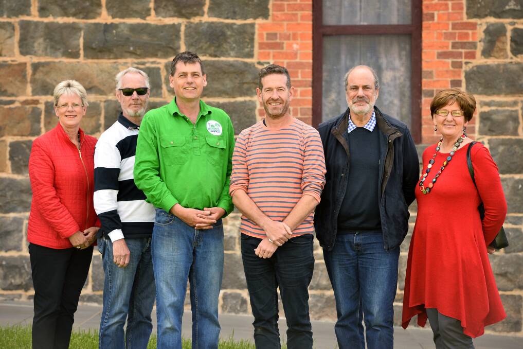 DEVELOPMENT: Clunes Tourist and Development Association committee members Jane Lesock, Richard Mackay-Scollay, Michael De Kort, Steven Hunter, Neal Jedwab and Christine Lethlean. Picture: Dylan Burns 