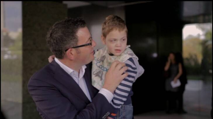 Victorian premier Daniel Andrews vowed to "drag [the] law into the 21st century" after the parents of Cooper, 3, were arrested for treating his seizures with cannabis oil. Photo: Screenshot / A Life of Its Own