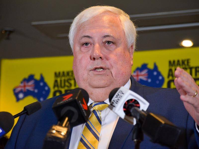 Clive Palmer says his big-spending campaign achieived his goal of cruelling Labor's run for office.