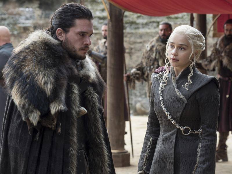 Kit Harington, left and Emilia Clarke will feature in the eighth and last season of Game of Thrones.