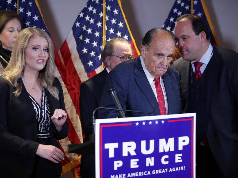 Donald Trump's personal lawyer Rudy Giuliani continues to push false claims of election fraud.