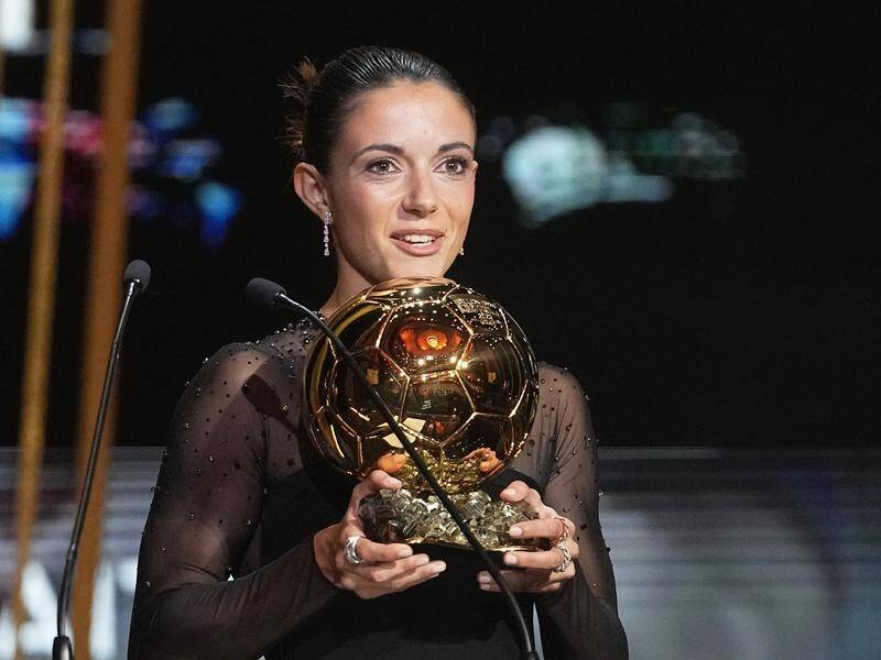 Aitana Bonmati has won the women's Ballon D'Or after a remarkable season with Spain and Barcelona. (AP PHOTO)