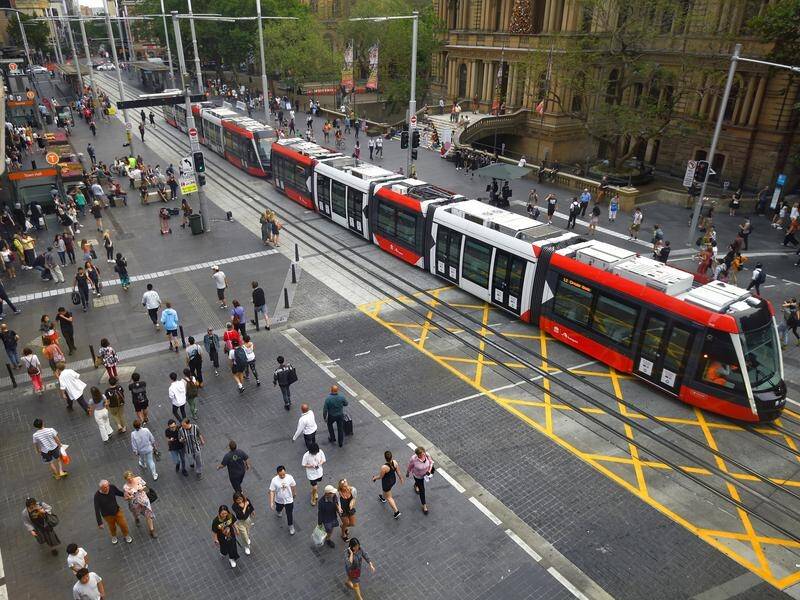 Sydney's light rail broke down at Circular Quay on the first day of operations.
