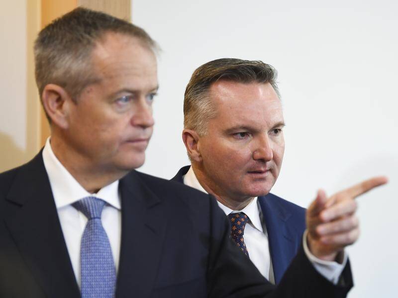 Labor leader Bill Shorten and his shadow treasurer Chris Bowen will focus on a budget surplus.