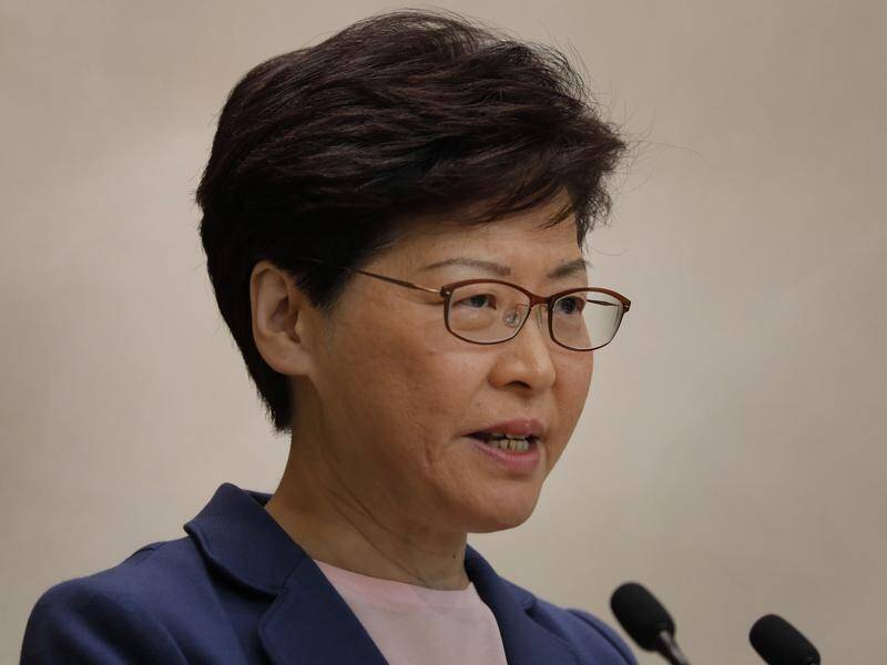 Hong Kong leader Carrie Lam has labelled protesters "rioters" after the latest clashes with police.