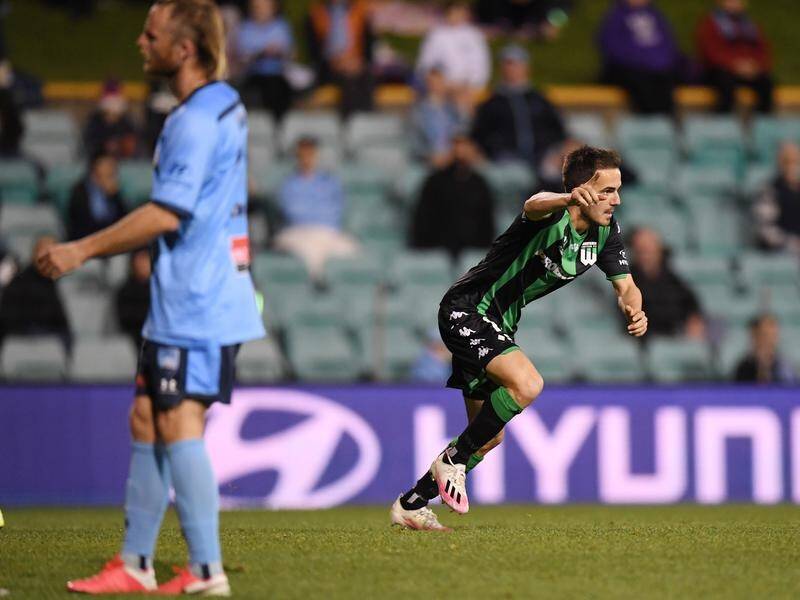 Western United's Steven Lustica scored the match-winning goal against Sydney FC.