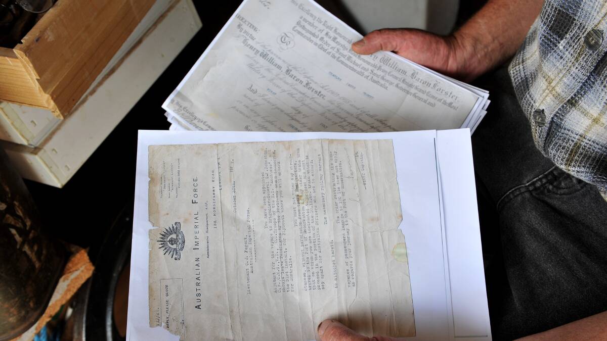 Story unveiled through old war documents 