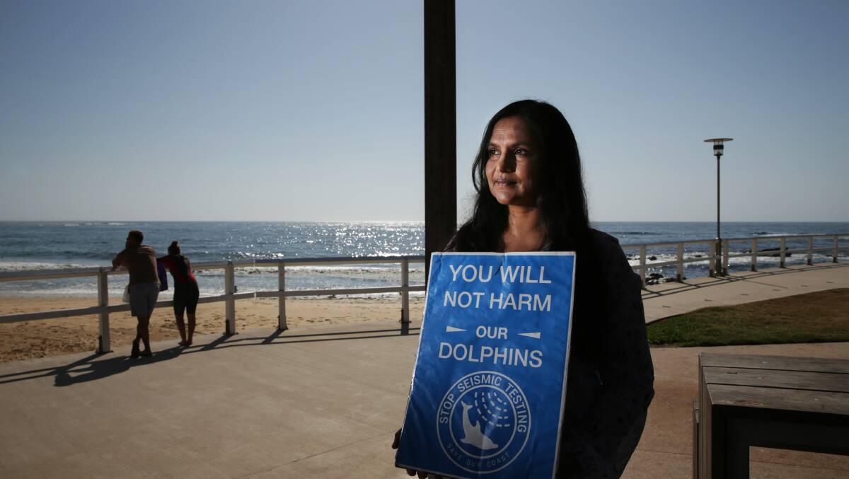 Dr Natasha Deen led protests which resulted in the cancellation of seismic testing in PEP 11 in 2020. Picture: Simone De Peak