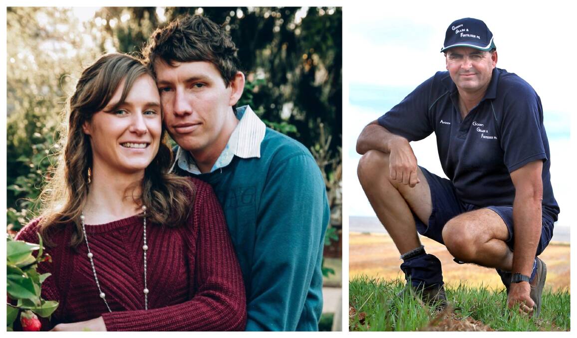 LEFT: Megan and Samuel McPaul were expecting their first child in May. RIGHT: Culcairn fire captain Andrew Godde has been a member of the rural brigade for 35 years.